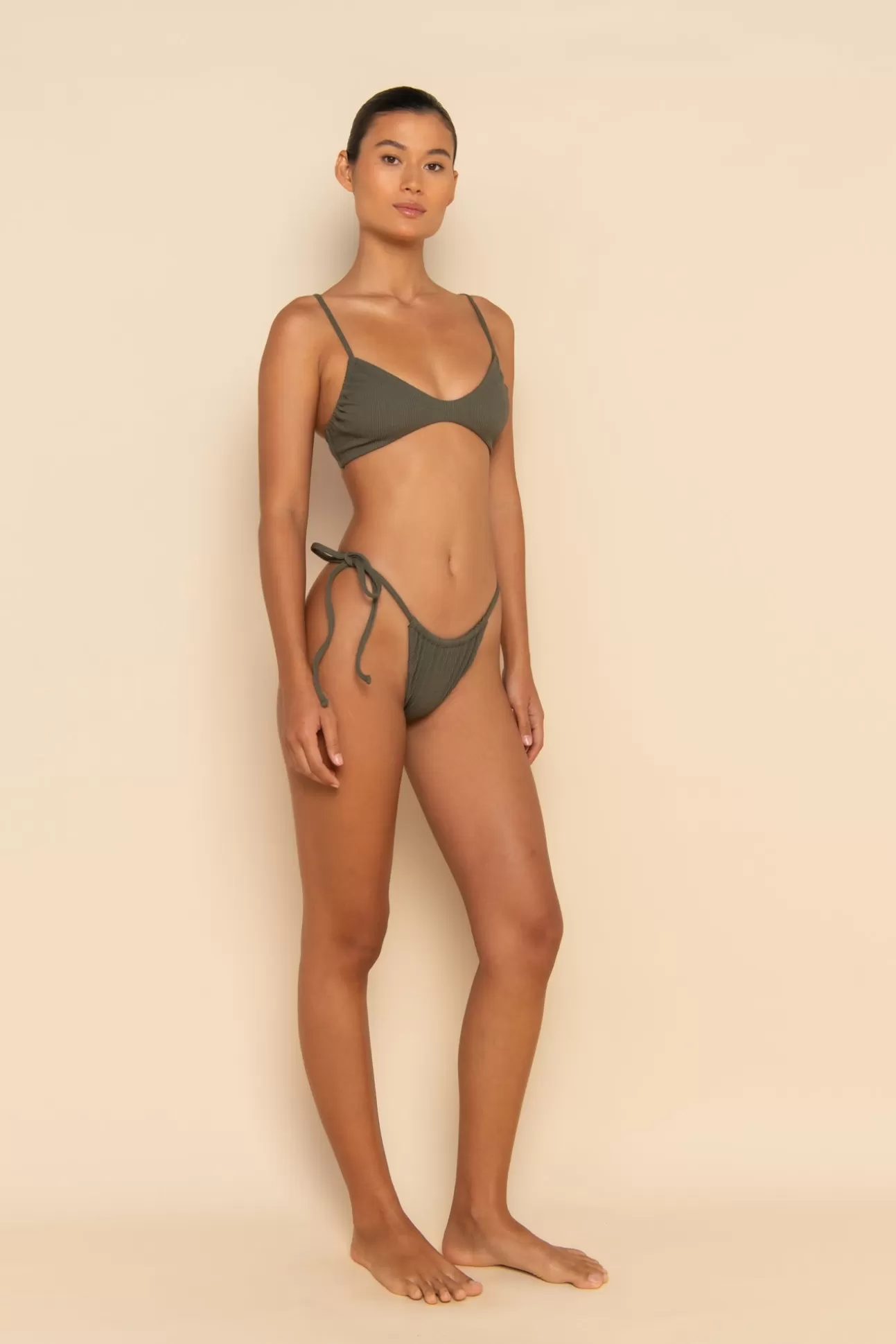 ELCE Swim PALOMA BOTTOM - OLIVE Clearance